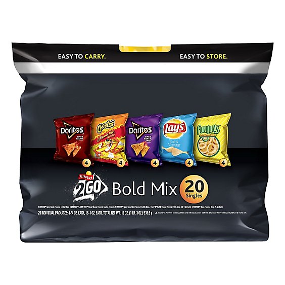 Frito Lay Snacks Bold Mix 20 Count - 19 Oz