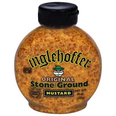 Inglehoffer Mustard Stone Ground Original - 10 Oz - Image 1