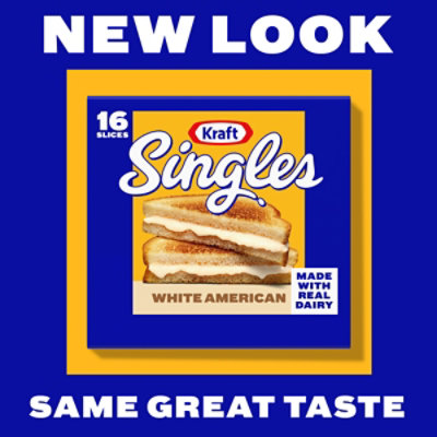 Kraft Singles White American Slices Pack - 16 Count - Image 4