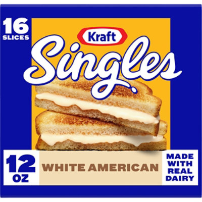 Kraft Singles White American Slices - 16 Count - Image 1