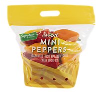 Signature Farms Mini Sweet Bell Peppers Prepackaged - 16 Oz
