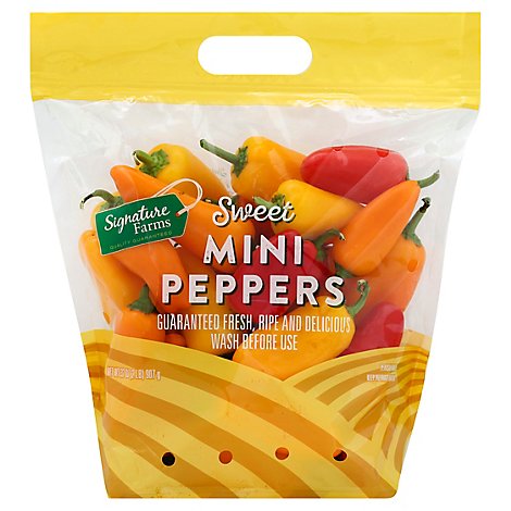 Signature Farms Sweet Mini Peppers - 32 Oz