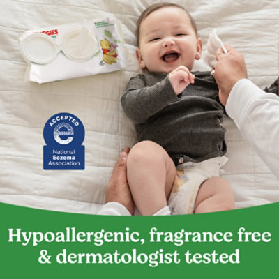 Huggies Natural Care Unscented Sensitive Baby Wipes Flip-Top Packs 168 Wipes Total - 3 Count - Image 5