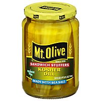 Mt. Olive Pickles Sandwich Stuffers Kosher Dill Made with Sea Salt - 24 Fl. Oz. - Image 3