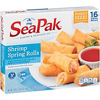 SeaPak Shrimp & Seafood Co. Spring Rolls Shrimp 16 Count Family Size - 20 Oz - Image 2
