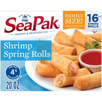 SeaPak Shrimp & Seafood Co. Spring Rolls Shrimp 16 Count Family Size - 20 Oz - Image 3