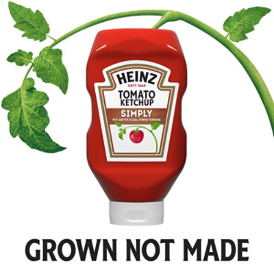 Heinz Simply Tomato Ketchup with No Artificial Sweeteners Bottle - 31 Oz - Image 4