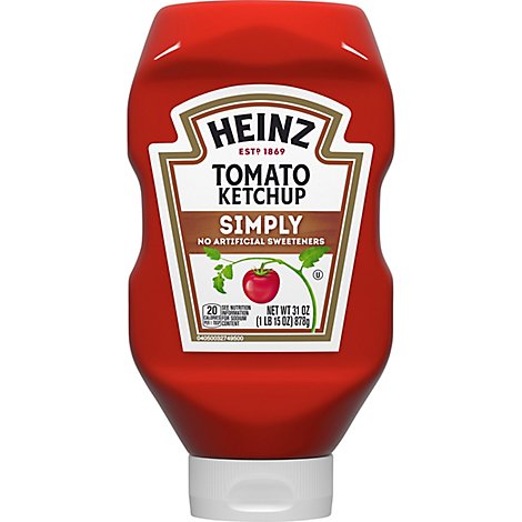 Heinz Simply Heinz Ketchup Tomato - 31 Oz