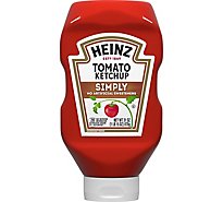 Heinz Simply Tomato Ketchup with No Artificial Sweeteners Bottle - 31 Oz