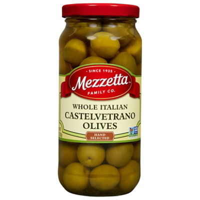 Mezzetta Olives Green Whole Italian Castelvetrano - 10 Oz - Image 1