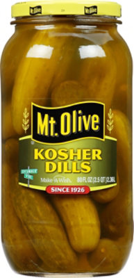 Mt. Olive Pickles Kosher Dills - 80 Fl. Oz. - Image 1