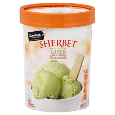 Signature SELECT Sherbet Key Lime Low Fat - 1.5 Quart