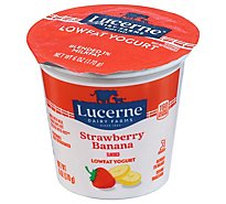 Lucerne Yogurt Lowfat Strawberry Banana Flavored - 6 Oz