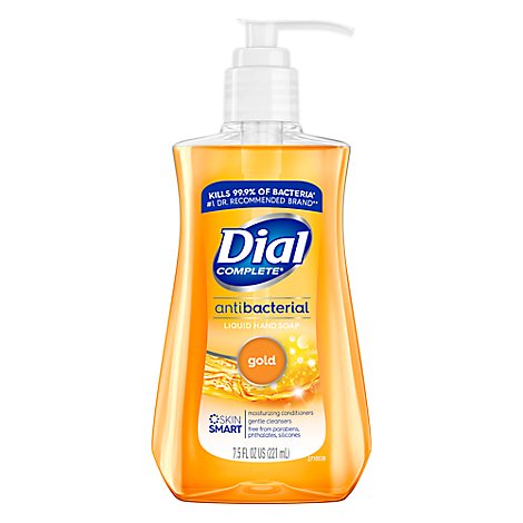Dial Hand Soap Liquid With Moisturizer Antibacterial Gold - 7.5 Fl. Oz.