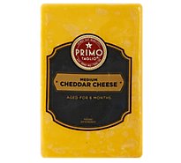 Primo Taglio Medium Cheddar Cheese - 0.50 Lb.