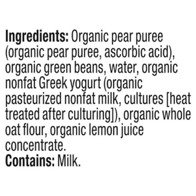 Plum Organics Baby Food Stage 2 Green Bean Pear & Greek Yogurt - 4 Oz - Image 5