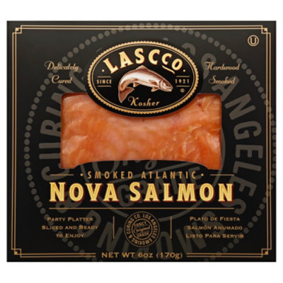 LASCCO Atlantic Salmon Cold Smoked Party Wheel - 6 Oz - Image 1