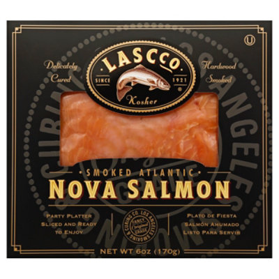 LASCCO Atlantic Salmon Cold Smoked Party Wheel - 6 Oz