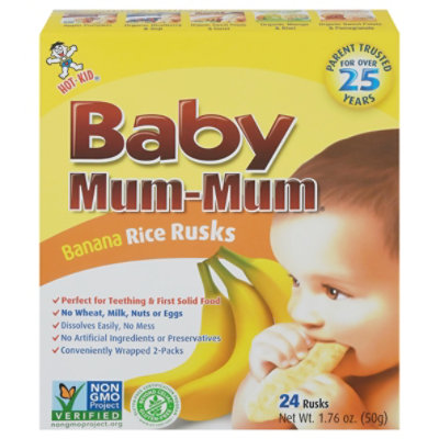 Baby Mum-Mum Rice Rusks Banana 26 Count - 1.90 Oz - Image 3