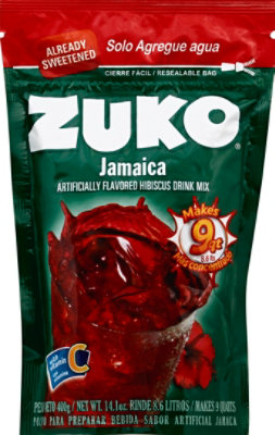 Zuko Drink Mix Jamaica Flavor - 14.1 Oz - Image 2