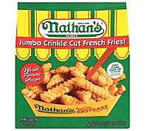 Nathans Famous Fries French Crinkle Cut Jumbo - 28 Oz