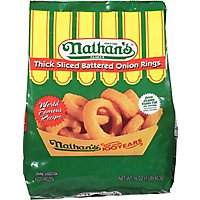 Nathans Famous Onion Rings Battered Thick Sliced - 16 Oz - Image 2