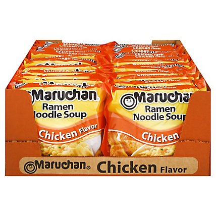 Maruchan Ramen Noodle Soup Chicken Flavor Tray - 24-3 Oz - Image 3