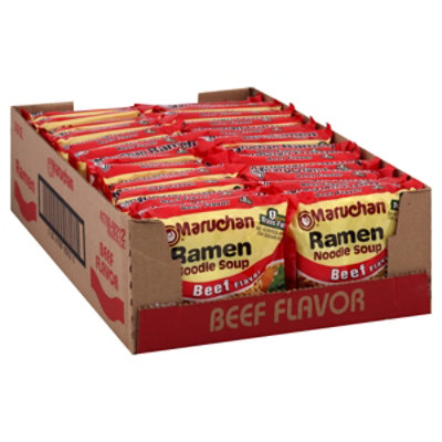 Maruchan Ramen Noodle Soup Beef Flavor - 24-3 Oz