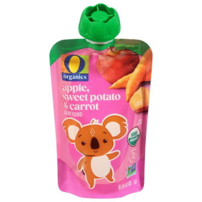 O Organics Organic Baby Food Stage 2 Apple Sweet Potato & Carrot - 4 Oz - Image 2
