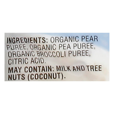 O Organics Organic Baby Food Stage 2 Pears Peas & Broccoli - 4 Oz - Image 3