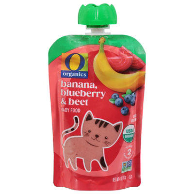 O Organics Baby Food Stage 2 Banana Blueberry & Beet - 4 Oz - Image 1
