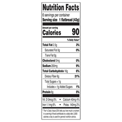 Flatout Foldit Flatbread Artisan 5 Grain Flax - 9 Oz - Image 4