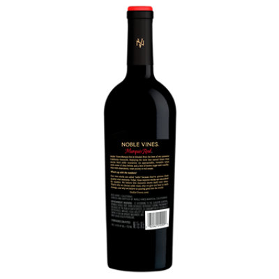 Noble Vines Marquis California Red Wine - 750 Ml - Image 3