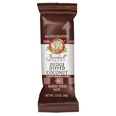 Sunbelt Bakery Fudge Dipped Coconut Granola Bar 2 Oz Carrs