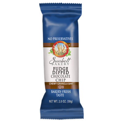 Sunbelt Bakery Fudge Dipped Chocolate Chip Granola Bar - 2 Oz