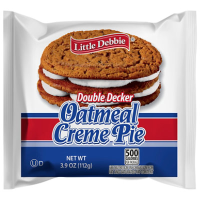 Little Debbie Cream Pie Oatmeal Double Decker - 3.9 Oz