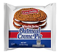 Little Debbie Cream Pie Oatmeal Double Decker - 3.9 Oz