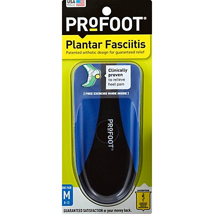 Profoot Plantar Fasciitis Mens Foot Insert - 1 Pair - Image 2