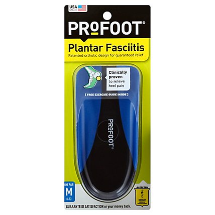 Profoot Plantar Fasciitis Mens Foot Insert - 1 Pair - Image 1