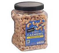 Signature SELECT Cashews Whole Roasted & Salted - 36.4 Oz