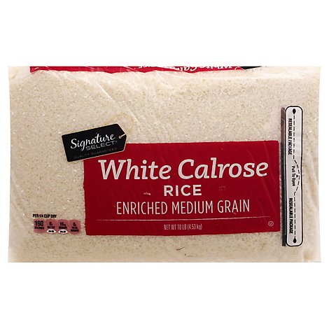 Signature SELECT Rice Calrose Medium Grain - 10 Lb