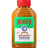 Beaver Brand Mustard Jalapeno Extra Hot - 13 Oz - Image 2