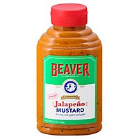 Beaver Brand Mustard Jalapeno Extra Hot - 13 Oz - Image 1