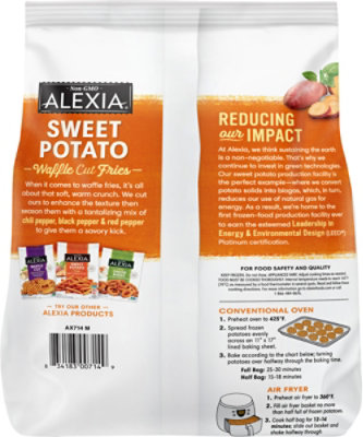 Alexia Fries Sweet Potato Seasoned Waffle Cut - 20 Oz - Image 6