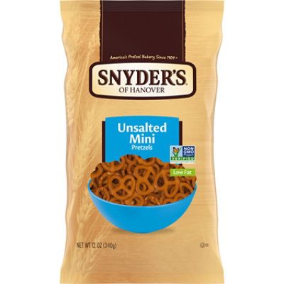 Snyder's of Hanover Unsalted Mini Pretzels - 12 Oz - Image 1