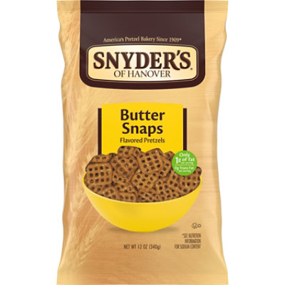 Snyders of Hanover Pretzel Snaps Butter - 12 Oz