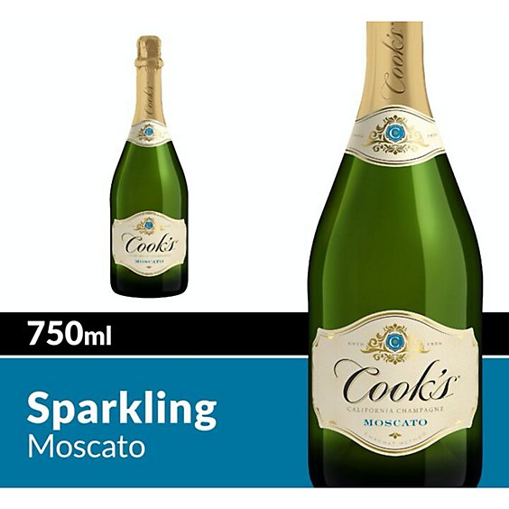 Cook's California Champagne Moscato White Sparkling Wine - 750 Ml