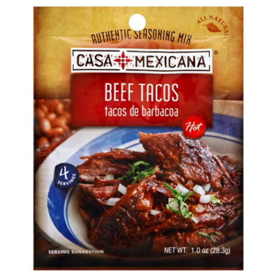 Casa Mexicana Beef Tacos Authentic Seasoning Mix - 1 Oz