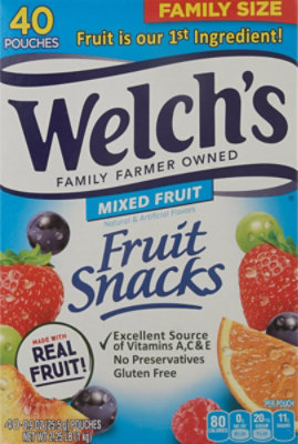 Welchs Fruit Snacks Mixed Fruit - 40-0.9 Oz - Image 2