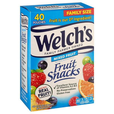 Welchs Fruit Snacks Mixed Fruit - 40-0.9 Oz